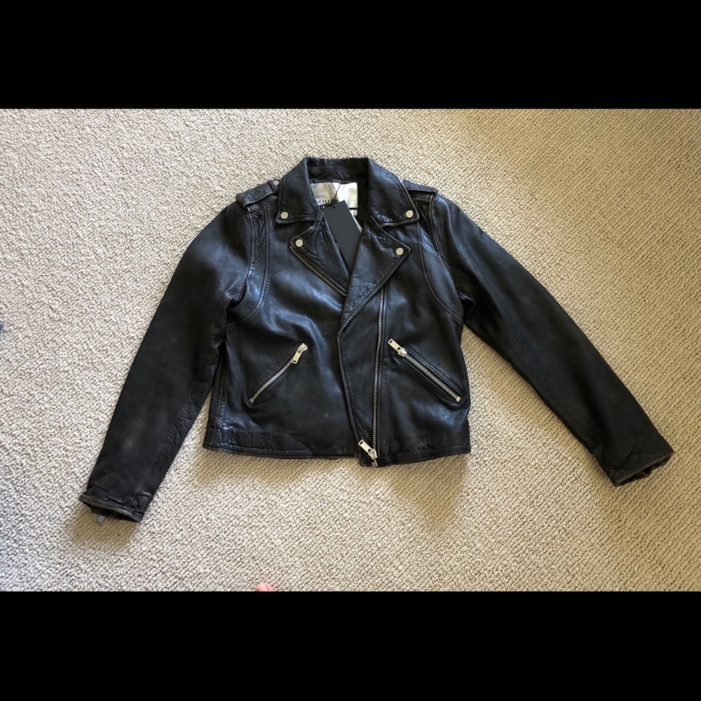 DOMA vintage moto biker jacket NEW WITH TAGS